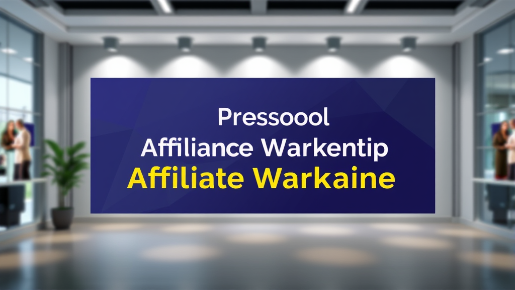 Affiliate marketing banner