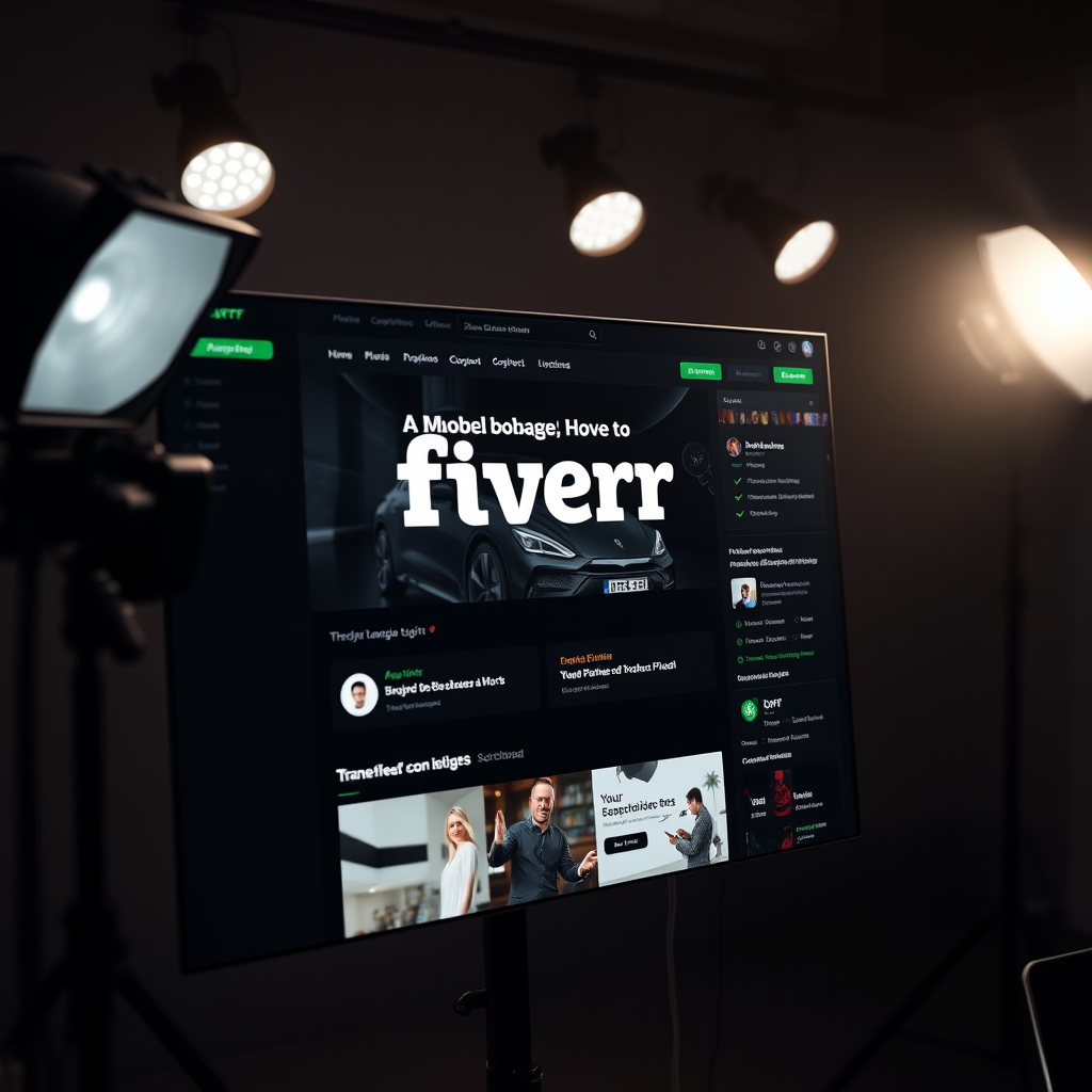 Fiverr platform interface